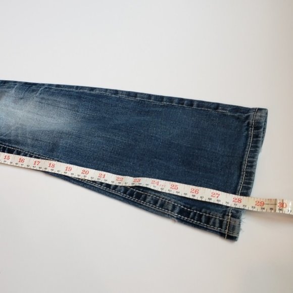 Miss Me Jean Rhinestone Cross Destroyed jk61278 - Picture 3 of 8